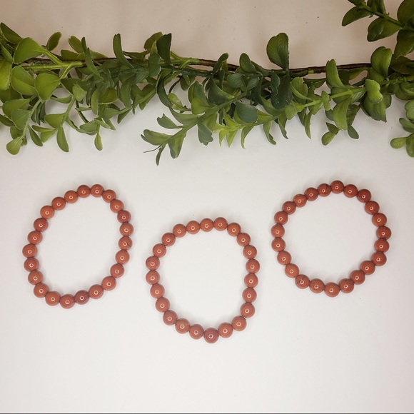 Red Jasper Gemstone Bracelet - Picture 2 of 4